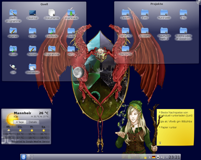 KDE 4.5 RC1 screenshot