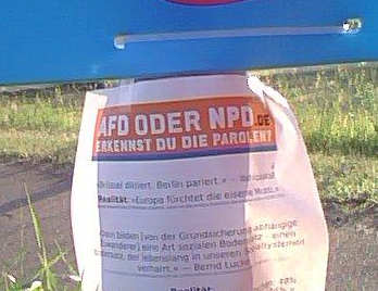 AfD oder NPD? Plakatiert!