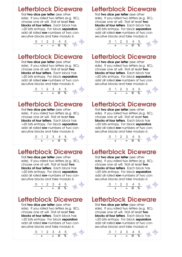 "Printable Business Cards for Letterblock Diceware, Usage" letterblock-diceware-card.pdf